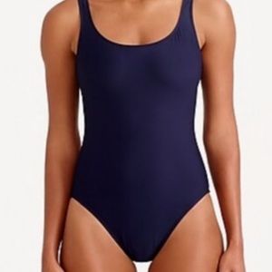 NWT JCREW scoopback one piece swimsuit NAVY
